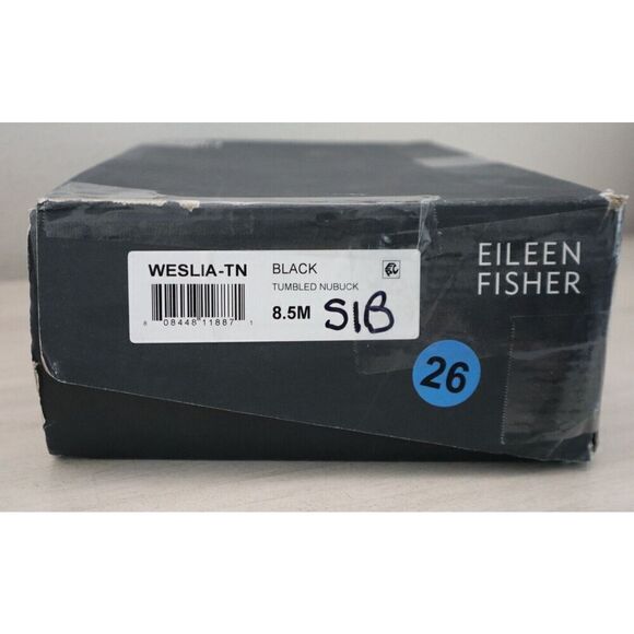 Eileen Fisher Women's Sz 8.5M Black Weslia Jute Wrapped Wedge Sandals SIB - Picture 10 of 10